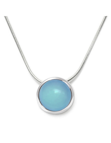 Candy - Srebrny naszyjnik z chalcedonem