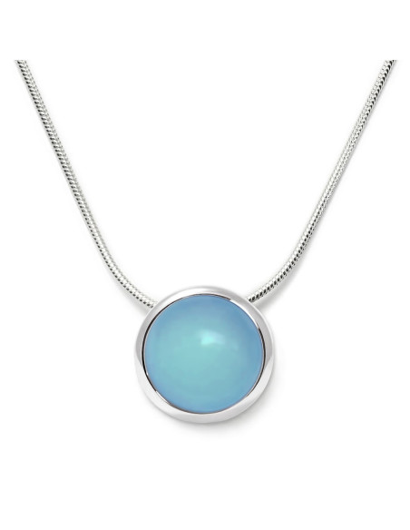 Candy - Srebrny naszyjnik z chalcedonem