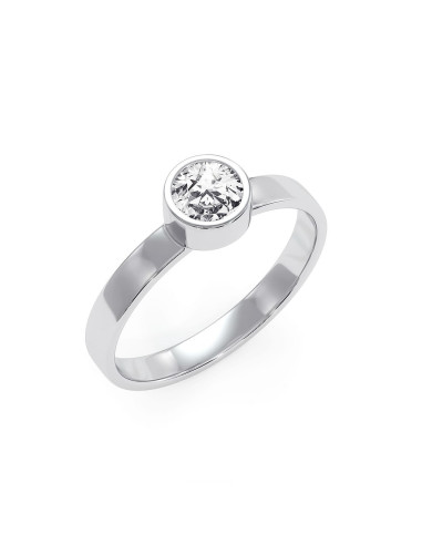 Stack me - Srebrny pierścionek z niebieskim topazem