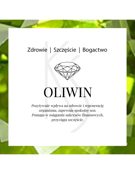 Aura - Bransoletka srebrna z oliwinem