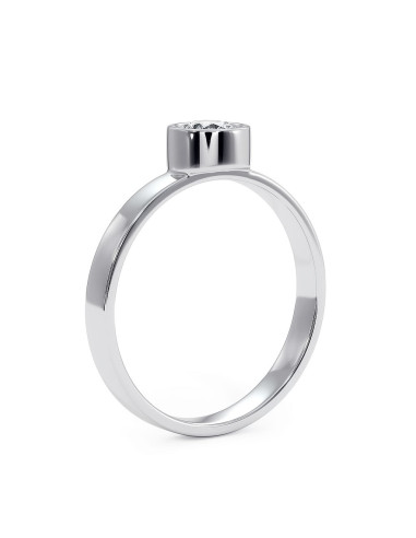 Stack me - Srebrny pierścionek z niebieskim topazem