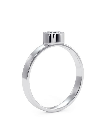 Stack me - Srebrny pierścionek z granatem