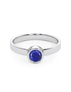 Stack me - Srebrny pierścionek z lapisem lazuli