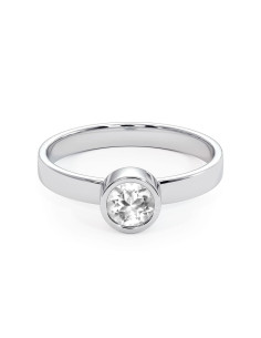 Stack me - Srebrny pierścionek z kryształem górskim