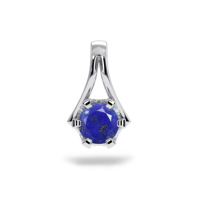 Royal - Srebrna zawieszka z lapisem lazuli