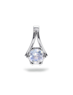 Royal - Srebrna zawieszka z kamieniem księżycowym