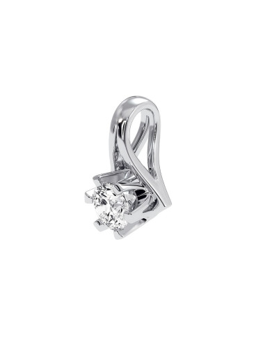 Royal - Srebrna zawieszka z kwarcem dymnym