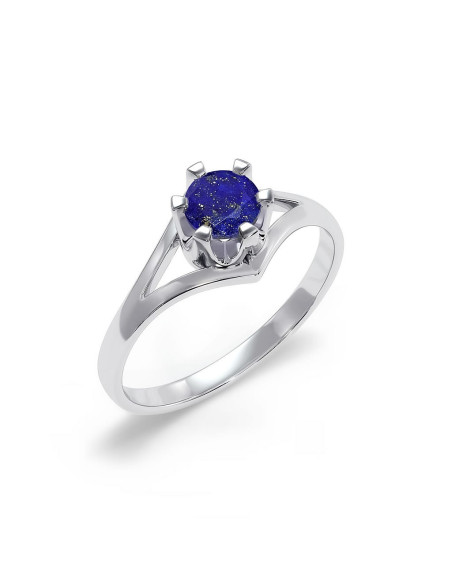Royal - Srebrny pierścionek z lapisem lazuli